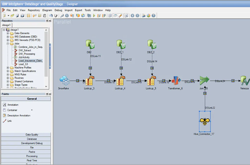 IBM DataStage Screenshot