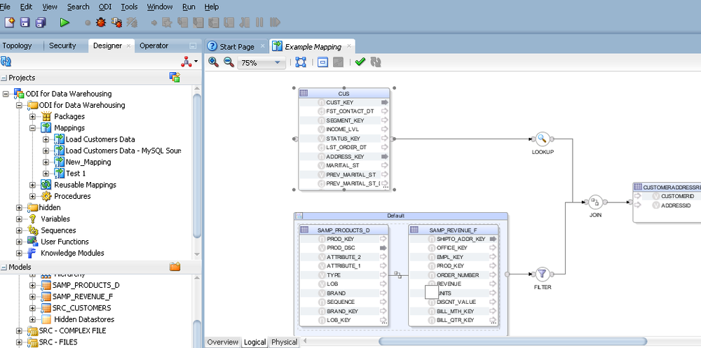 Oracle Data Integrator Screenshot